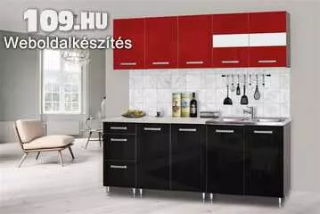 Dorina konyha bútor 200 cm magasfényű VTX